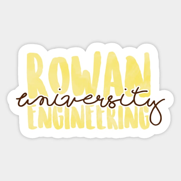 Rowan University Engineering Sticker by ally1021